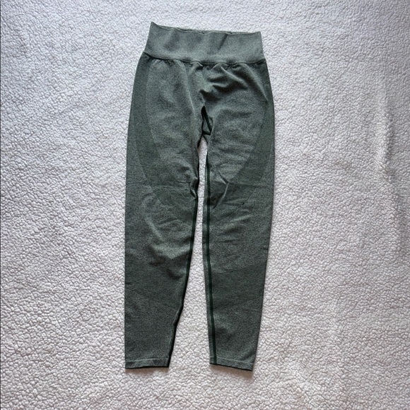 PINK Victoria's Secret Green High-Rise Leggings Stretchy - Picture 1 of 8